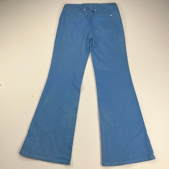 Joe’s Jeans Twill Denim Mid Rise Trouser Jeans Malibu Blue White Rivets Size 28 - Picture 8 of 13